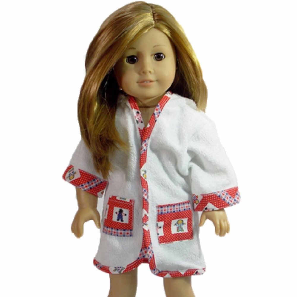 Rosalina Terry Cloth Robe for 18 Inch American Girl Dolls NEW Doll Cloth…